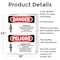 Signmission Asbestos Cancer Lung Disease Bilingual Danger Sign, Aluminum, 18in W x 24in L, 2PK OS-2PACK-DS-A-1824-VS-1033 - alternate 7